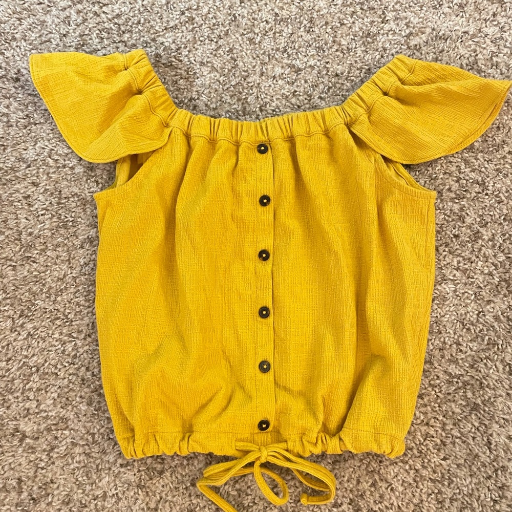 Texture & Thread Off-the-Shoulder Top - Picture 7 of 7